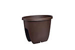 Railing pot Balconia OVI  30 cm brown