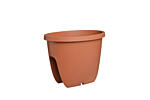 Railing pot Balconia OVI  30 cm terracotta